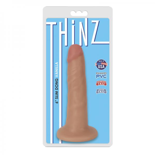 Thinz 6 inches Slim Dong Vanilla Beige - OmniPleasures