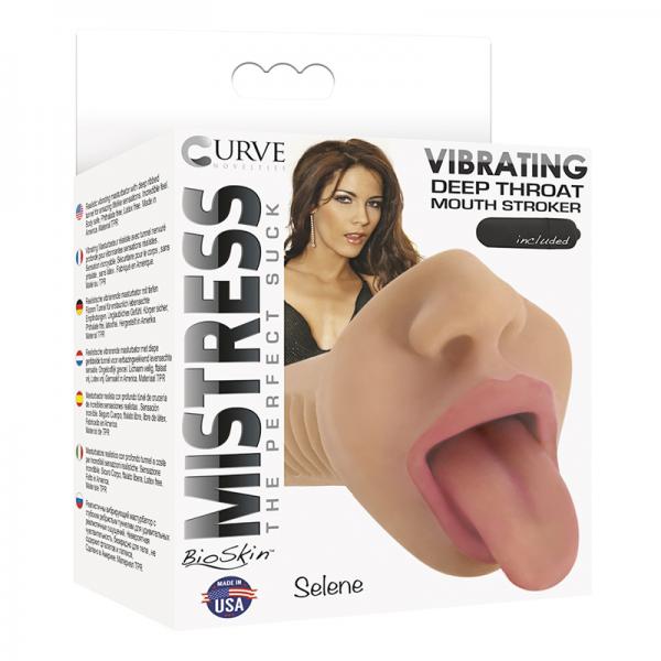 Mistress Bioskin Perfect Suck Vibrating Selene Latte - OmniPleasures