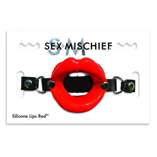 S&m Silicone Lips- Red - OmniPleasures