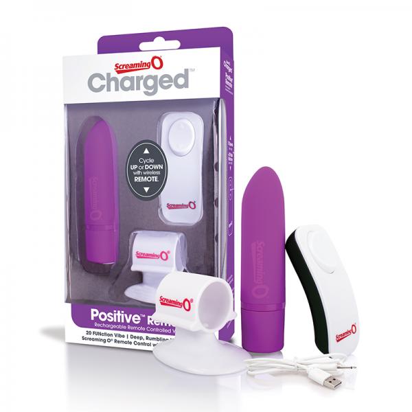 Screaming O Charged Positive Remote Control - Grape - OmniPleasures