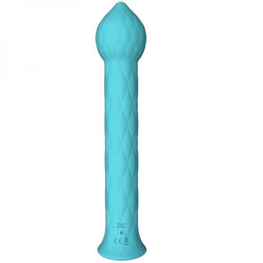 Femmefunn Diamond Wand Vibrator Turquoise Blue - OmniPleasures