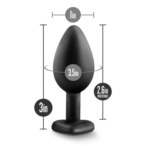 Temptasia Bling Plug Small Black - OmniPleasures