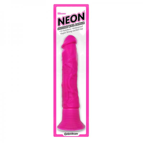 Neon Silicone Wall Banger Pink - OmniPleasures