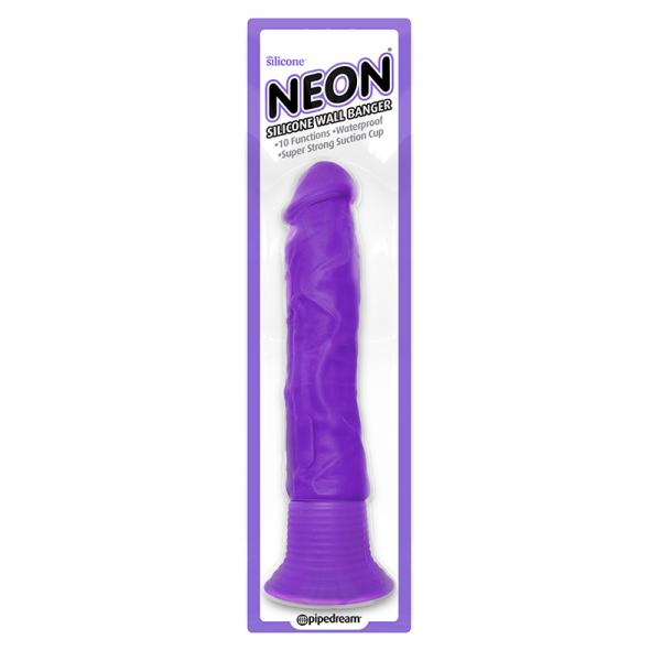 Neon Silicone Wall Banger Purple - OmniPleasures