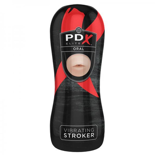 Pdx Elite Vibrating Stroker Oral - OmniPleasures