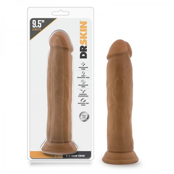 Dr. Skin - 9.5 Inch Cock - Mocha - OmniPleasures