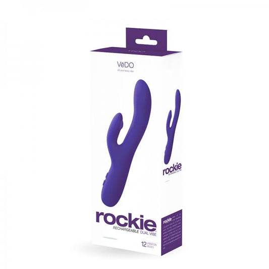 Vedo Rockie Rechargeable Dual Vibe - Into You Indigo - OmniPleasures