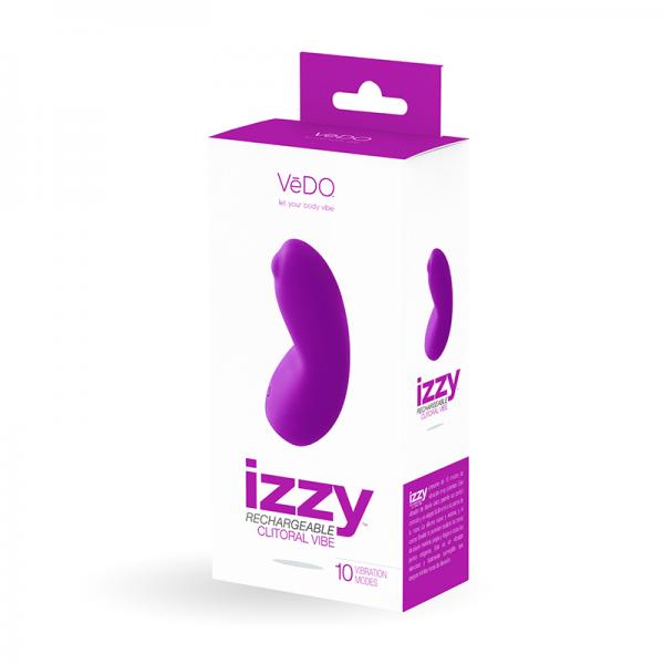 Vedo Izzy Rechargeable Clitoral Vibe - Violet Vixen - OmniPleasures