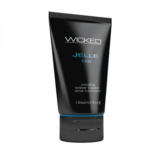 Wicked Jelle Anal Gel Cooling Sensation Lubricant 4oz Tube - OmniPleasures