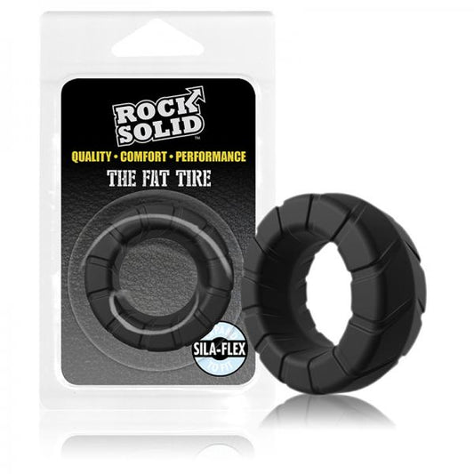 Rock Solid Silaflex Fat Tire Black - OmniPleasures