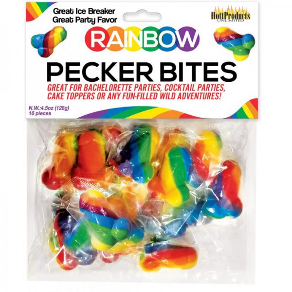 Rainbow Pecker Bites 16/bag - OmniPleasures