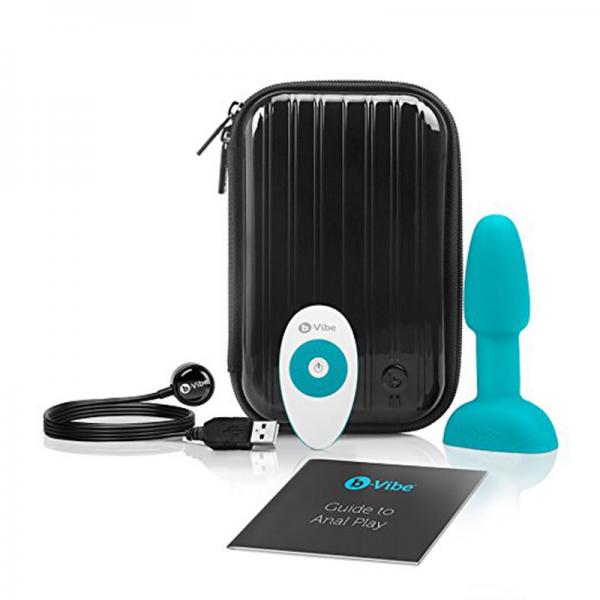 B-Vibe Petite Rimming Teal Blue Butt Plug - OmniPleasures