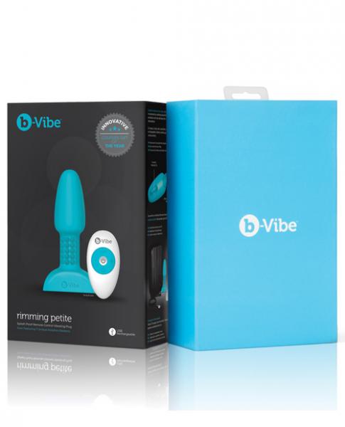 B-Vibe Petite Rimming Teal Blue Butt Plug - OmniPleasures