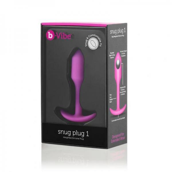 B-vibe Snug Plug 1 Fuchsia - OmniPleasures