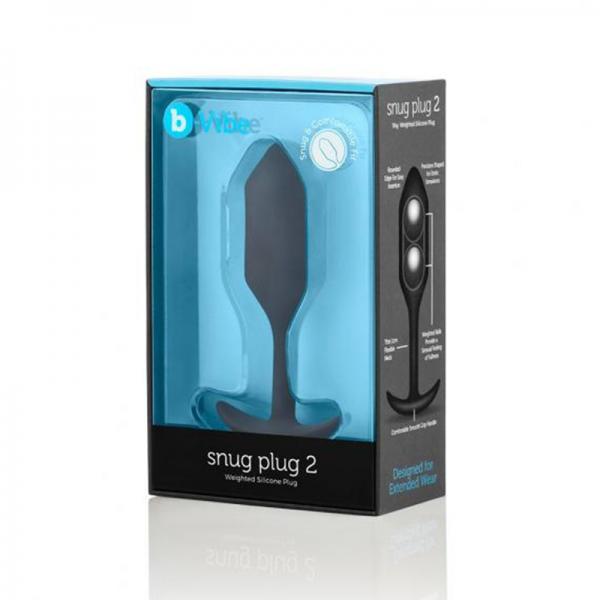 B-vibe Snug Plug 2 Black - OmniPleasures