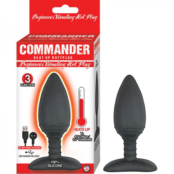 Commander Beginner Vibrating Hot Plug Heating Up To 107 Degrees Magnetic Charging 3 Function Waterpr - OmniPleasures