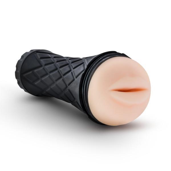 M For Men The Torch Luscious Lips Beige Stroker - OmniPleasures