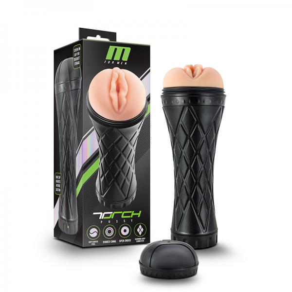 M For Men The Torch Pussy Beige Stroker - OmniPleasures