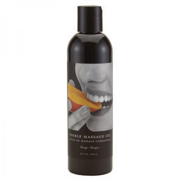 Earthly Body Edible Massage Oil Mango 8oz - OmniPleasures