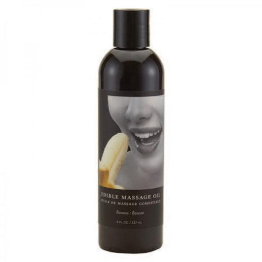 Earthly Body Edible Massage Oil Banana 8oz - OmniPleasures