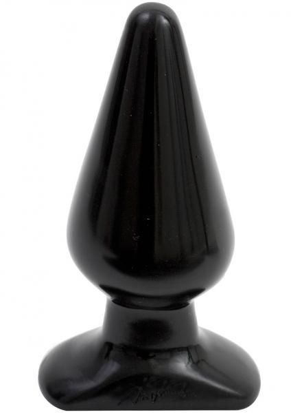 Classic Butt Plug Large Black - OmniPleasures