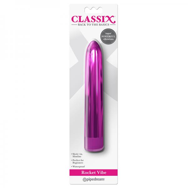 Classix Rocket Vibe 7 Inch Metallic Vibe Pink - OmniPleasures