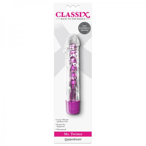 Classix Mr. Twister Metallic Vibe With Tpe Sleeve Pink - OmniPleasures