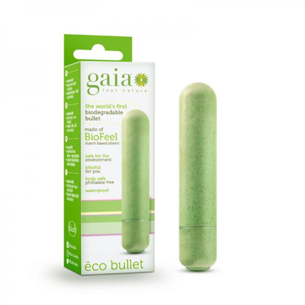 Gaia Eco Bullet Vibrator Green - OmniPleasures