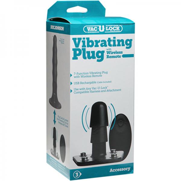 Vac-U-Lock Vibrating Plug with Wireless Remote - OmniPleasures