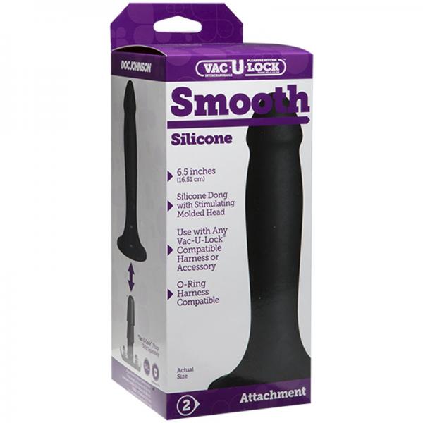 Vac-U-Lock Smooth Silicone Dong - OmniPleasures