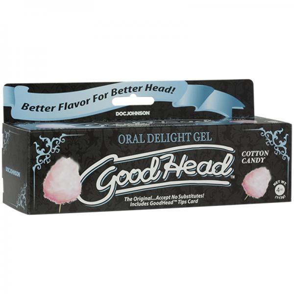 Goodhead Oral Delight Gel Cotton Candy Tube 4 fluid ounces - OmniPleasures