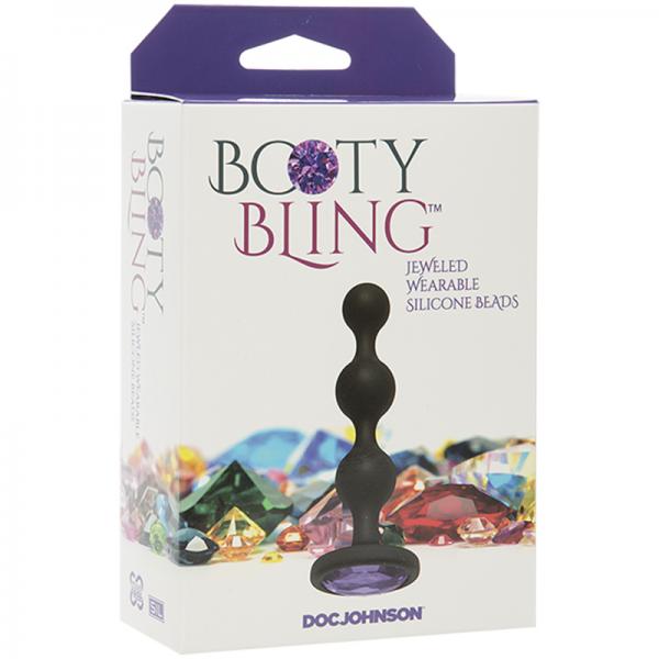 Booty Bling Beads Purple - OmniPleasures