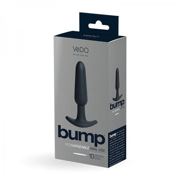 Vedo Bump Rechargeable Anal Vibe - Just Black - OmniPleasures