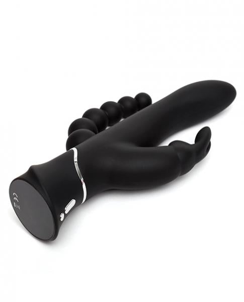 Happy Rabbit Triple Curve Black Vibrator - OmniPleasures