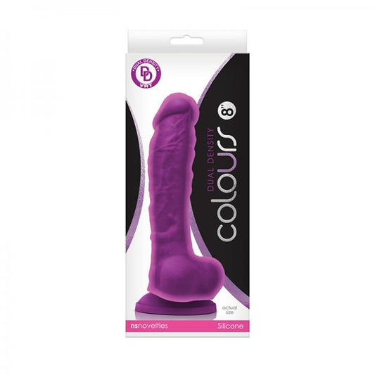 Colours Dual Density 8in Purple - OmniPleasures