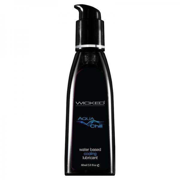 Wicked Aqua Chill Waterbased Cooling Sensation Lubricant 4oz - OmniPleasures