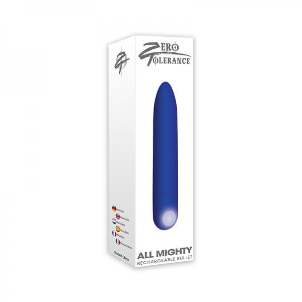 The All Mighty Bullet Vibrator Blue - OmniPleasures