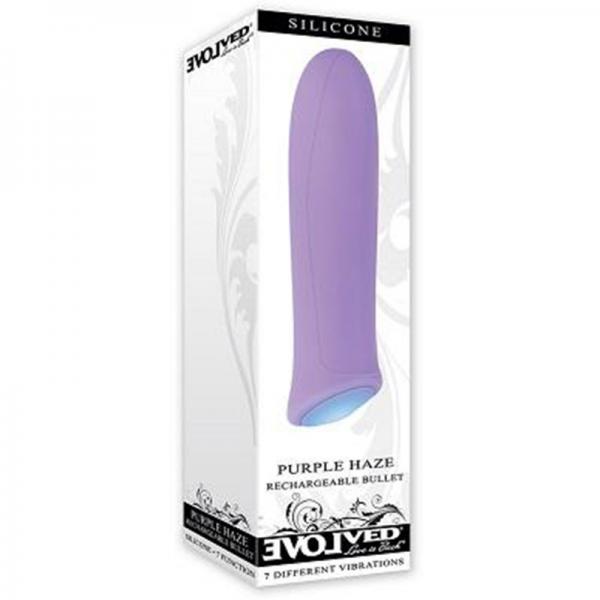 Evolved Purple Haze Rechargeable Bullet 7 Function Silicone Waterproof - OmniPleasures