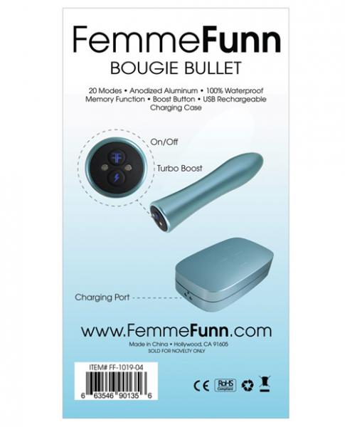 Femmefunn Bougie Bullet Vibrator Light Blue - OmniPleasures