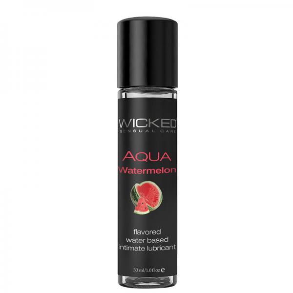 Wicked Aqua Water Based Lubricant Watermelon 1oz. - OmniPleasures