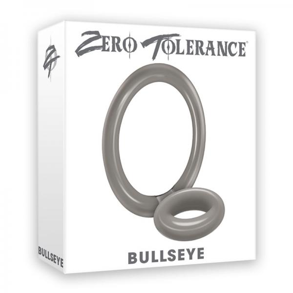 Bullseye Cock Ring Double Ring Smoke - OmniPleasures