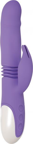 Thick & Thrust Bunny Purple Rabbit Vibrator - OmniPleasures