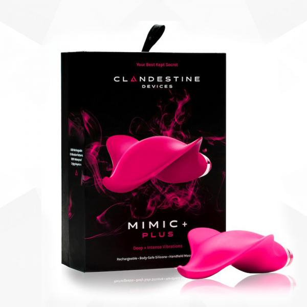 Clandestine Devices Mimic + Plus Massager Pink - OmniPleasures