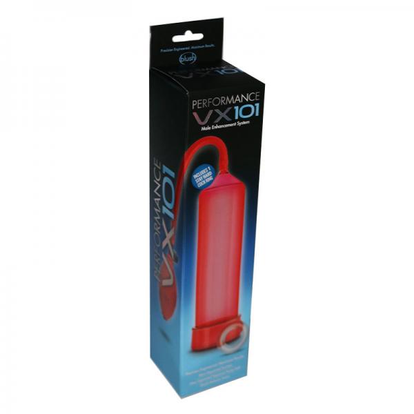 Performance VX101 Male Enhancement Pump Red - OmniPleasures