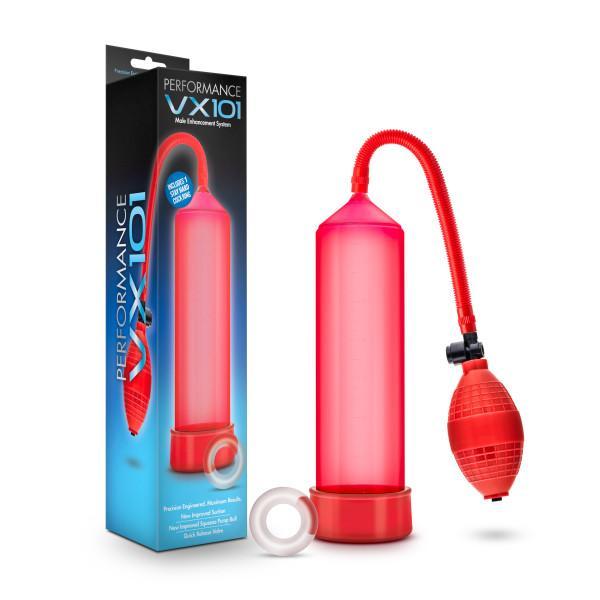 Performance VX101 Male Enhancement Pump Red - OmniPleasures