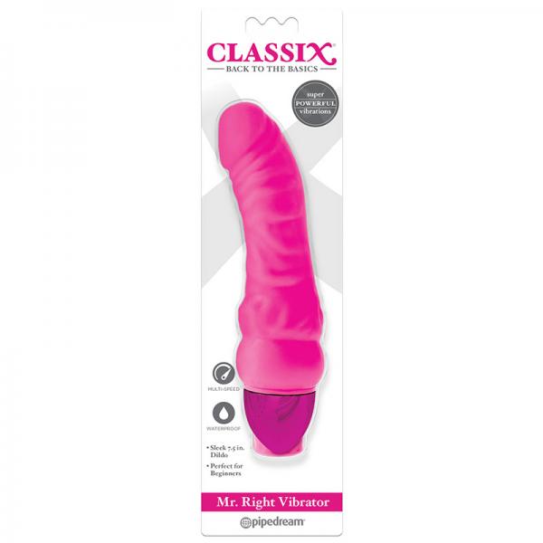 Classix Mr. Right Vibrator Pink - OmniPleasures