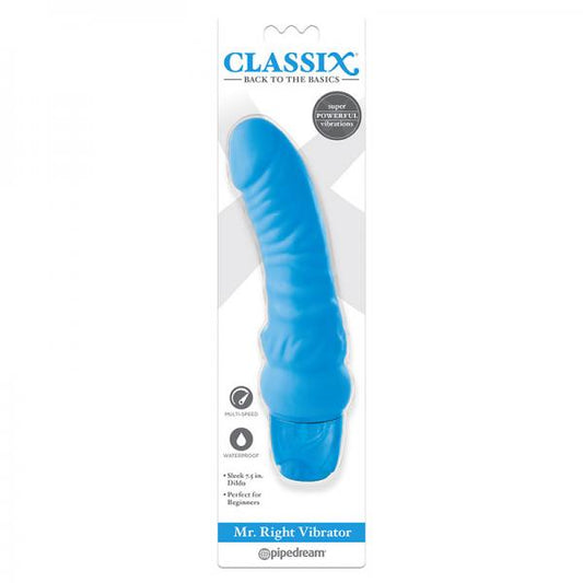 Classix Mr. Right Vibrator Blue - OmniPleasures