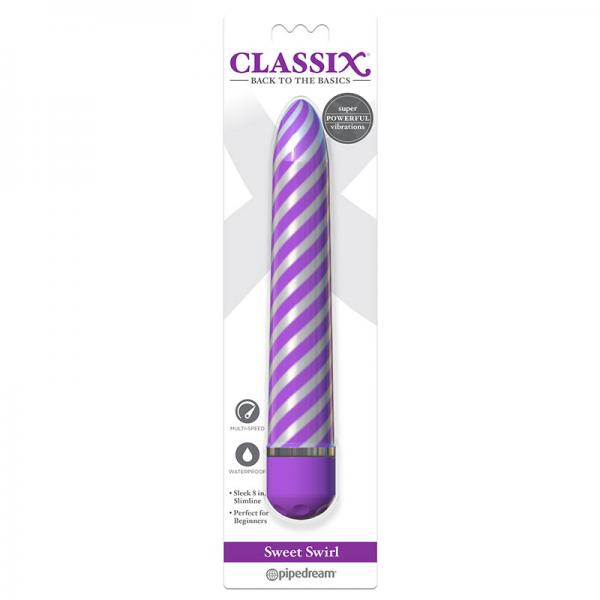 Classix Sweet Swirl Vibrator Purple - OmniPleasures