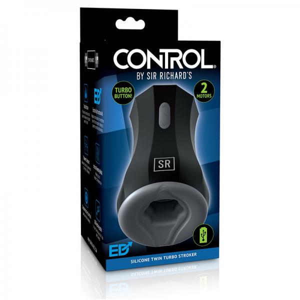 Sir Richards Control Silicone Twin Turbo Stroker - OmniPleasures