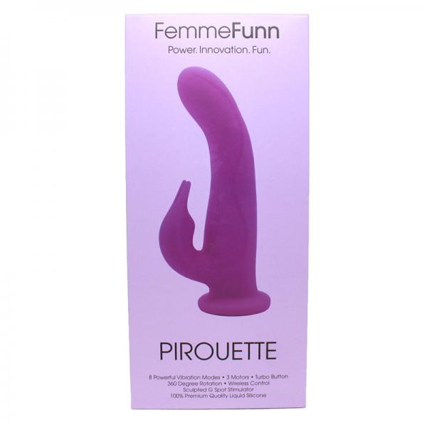 Femmefunn Pirouette Purple Rabbit Vibrator - OmniPleasures